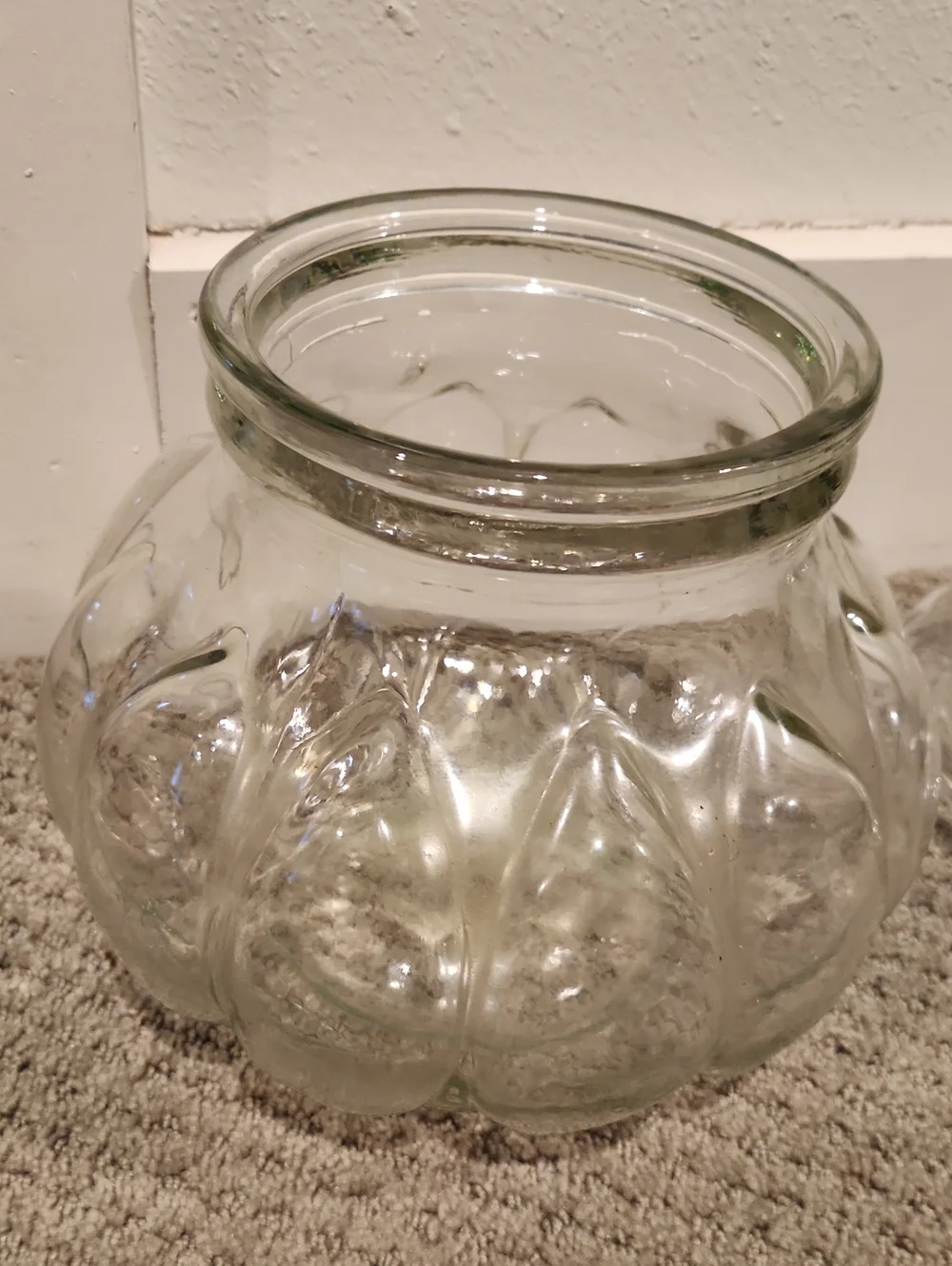 Clear Glass Decorative Jar with Lid - Home Accents